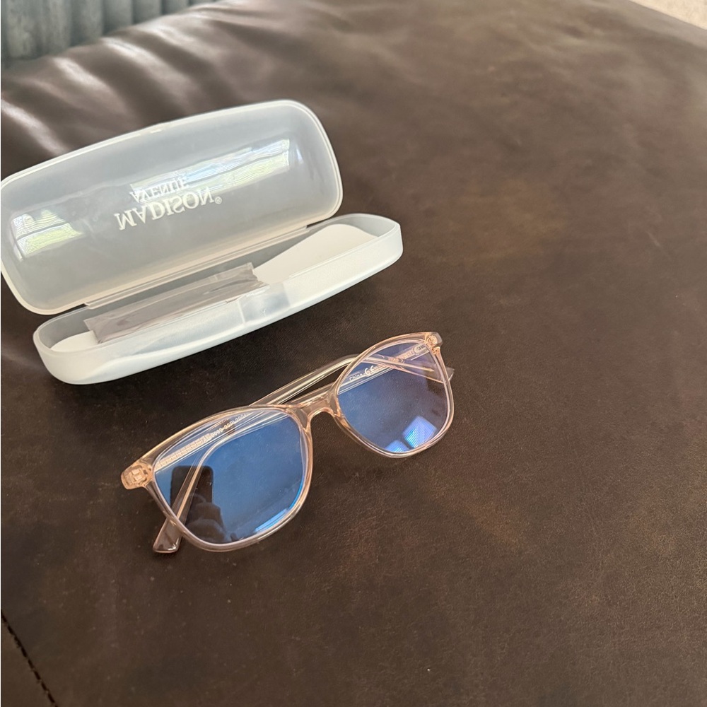 Madison Clear Frame Sunglasses with Blue Light Glasses